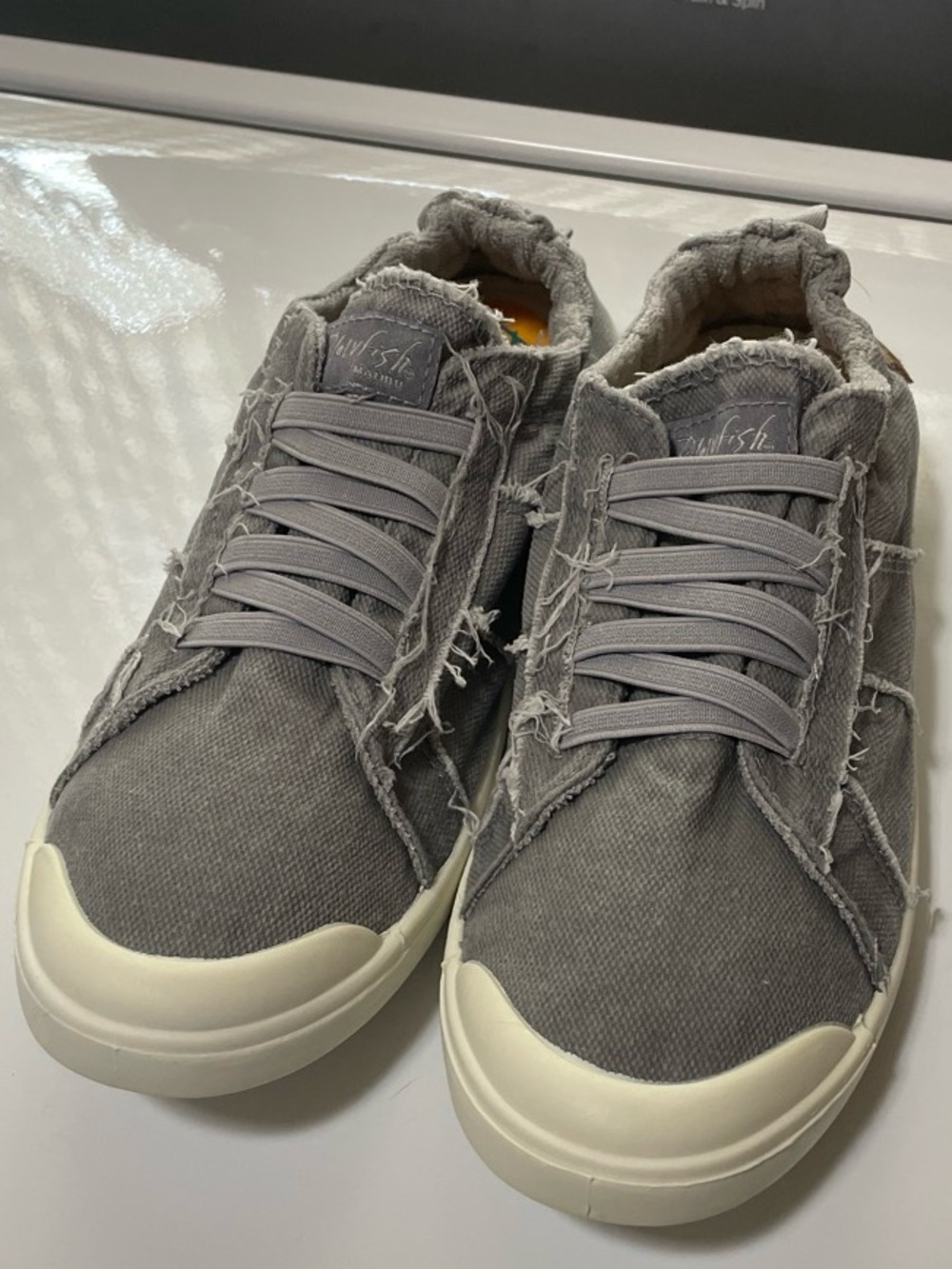 Blowfish Malibu superfoam sock slip on gray sneakers 8.5